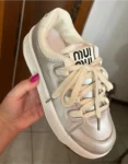 Baskets Femme Miu Miu Métalliques